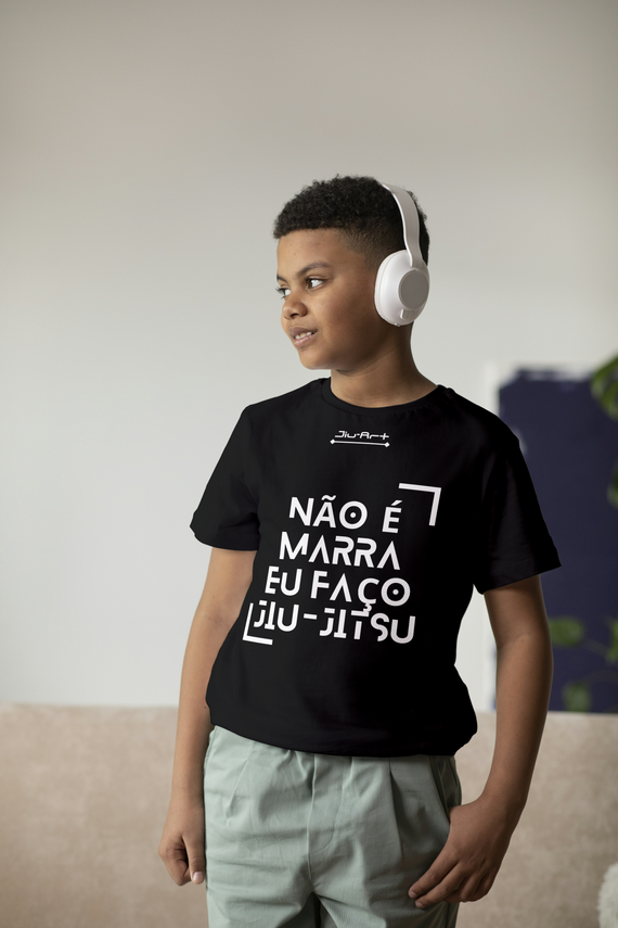 Camisa não é marra (Infantil de 10 a 14 anos) Letra branca