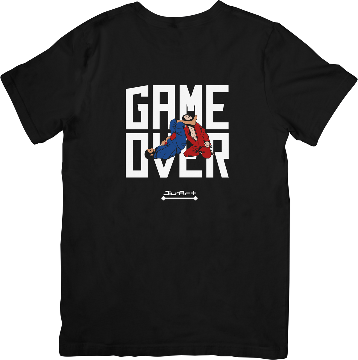 Nome do produto: Camisa Jiu-art, Game Over (Letra branca)