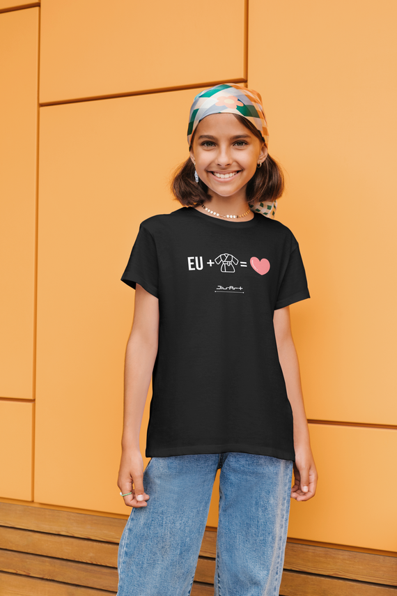 Camisa jiu-jitsu é minha paixão (Infantil de 10 a 14 anos) Letra branca