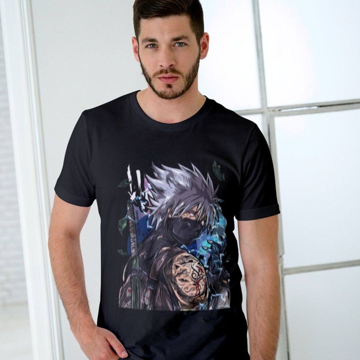 Nome do produto: Camisa Kakashi Hatake - Naruto Shippuden