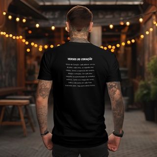 Nome do produtoCamisa Masculino T-shirt prime Versos do Coração