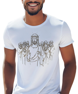 Camiseta Masculina Jesus e os Discípulos