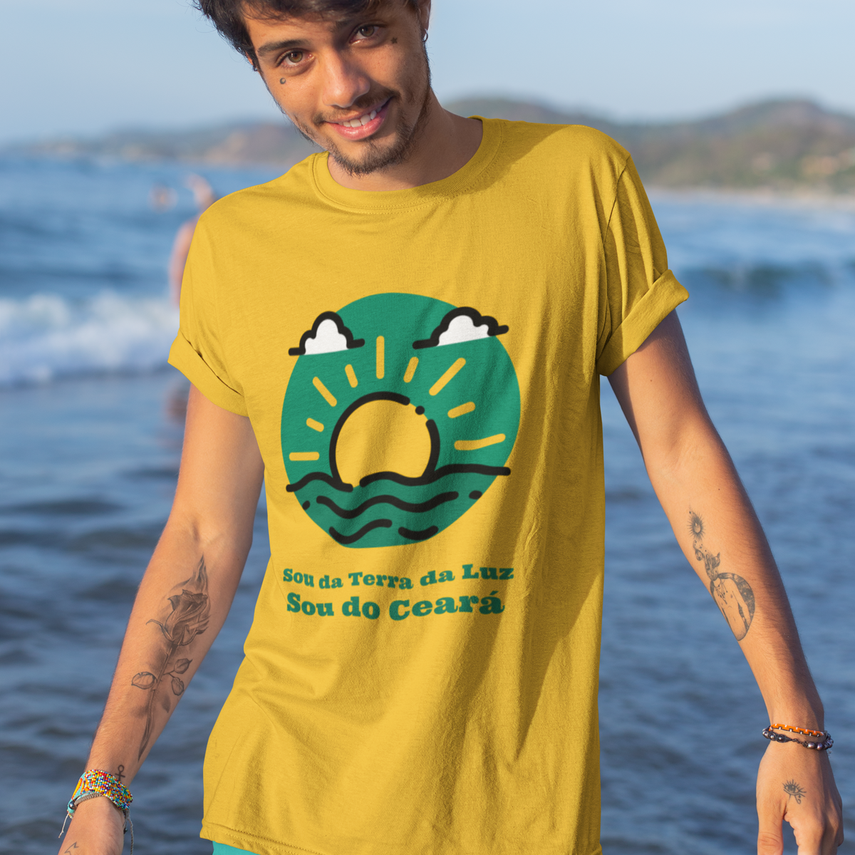 Nome do produto: Camiseta Masculina Terra da Luz