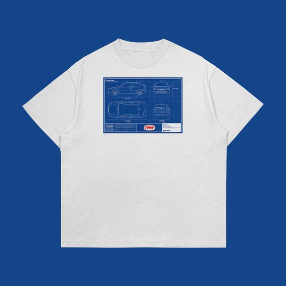 Camiseta Oversized Astra GLS - Blueprint - Frente