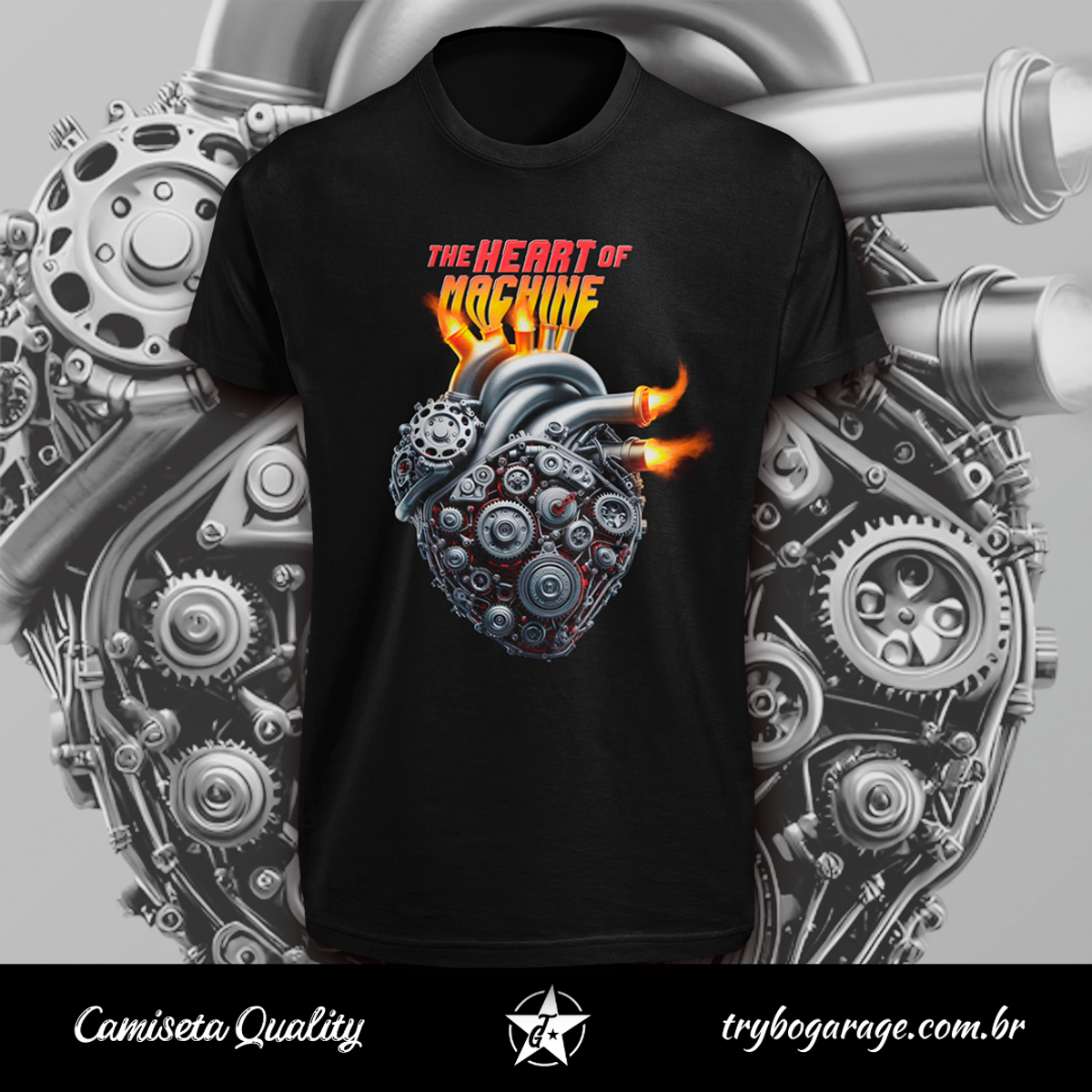 Nome do produto: Heart Machine (Camiseta)