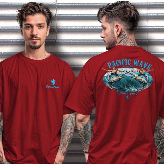 Pacific Wave (Oversized) Frente e Costas