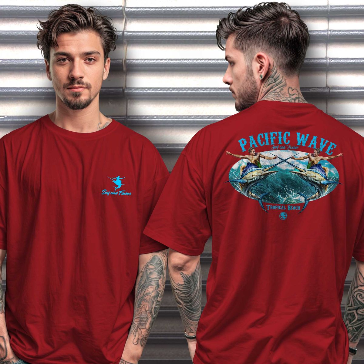 Nome do produto: Pacific Wave (Oversized) Frente e Costas