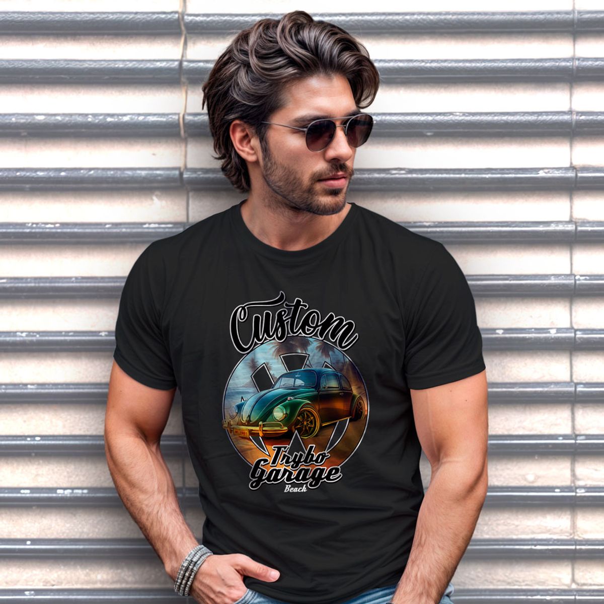 Nome do produto: Fusca - Custom Beach (Camiseta)