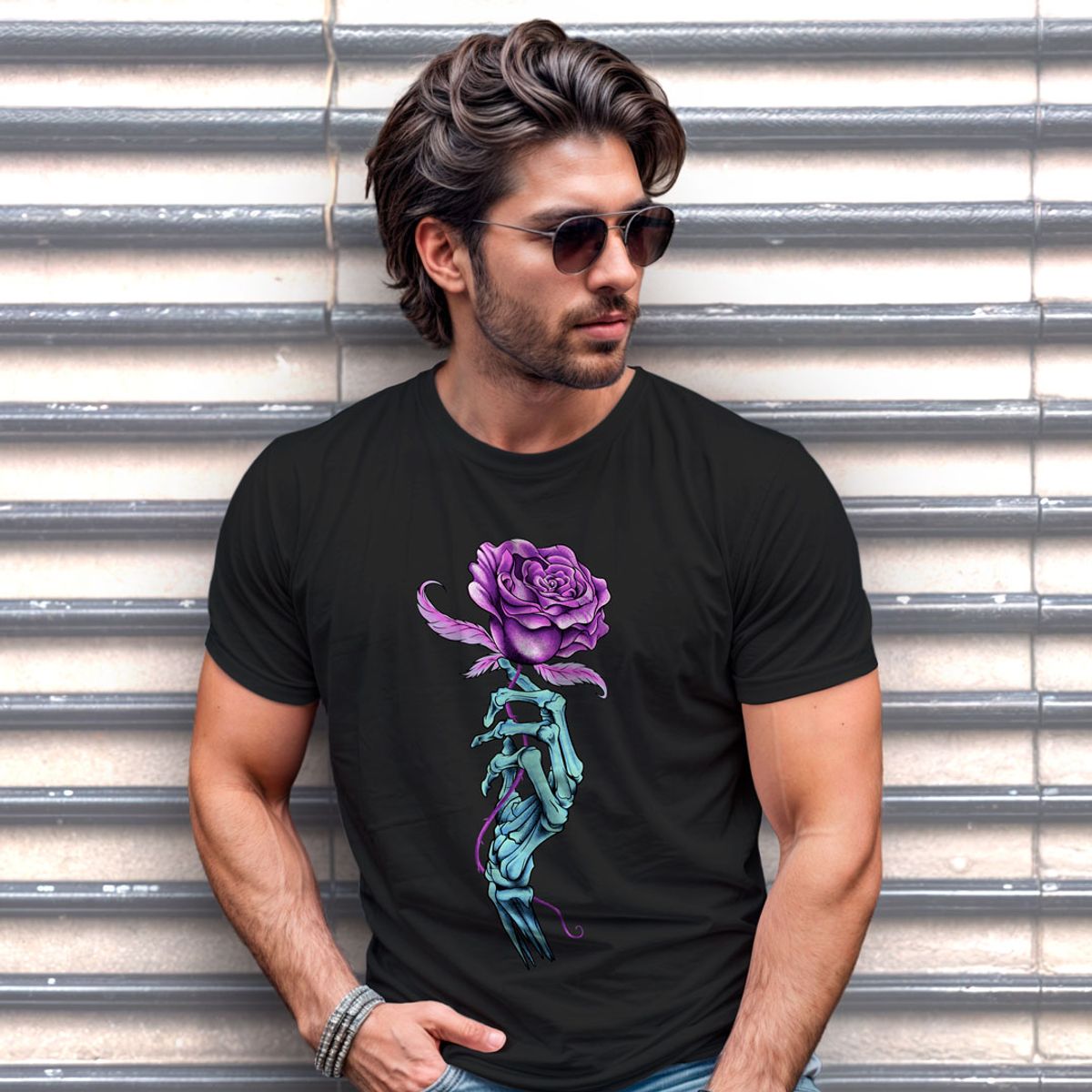 Nome do produto: Skull Rose (Camiseta)