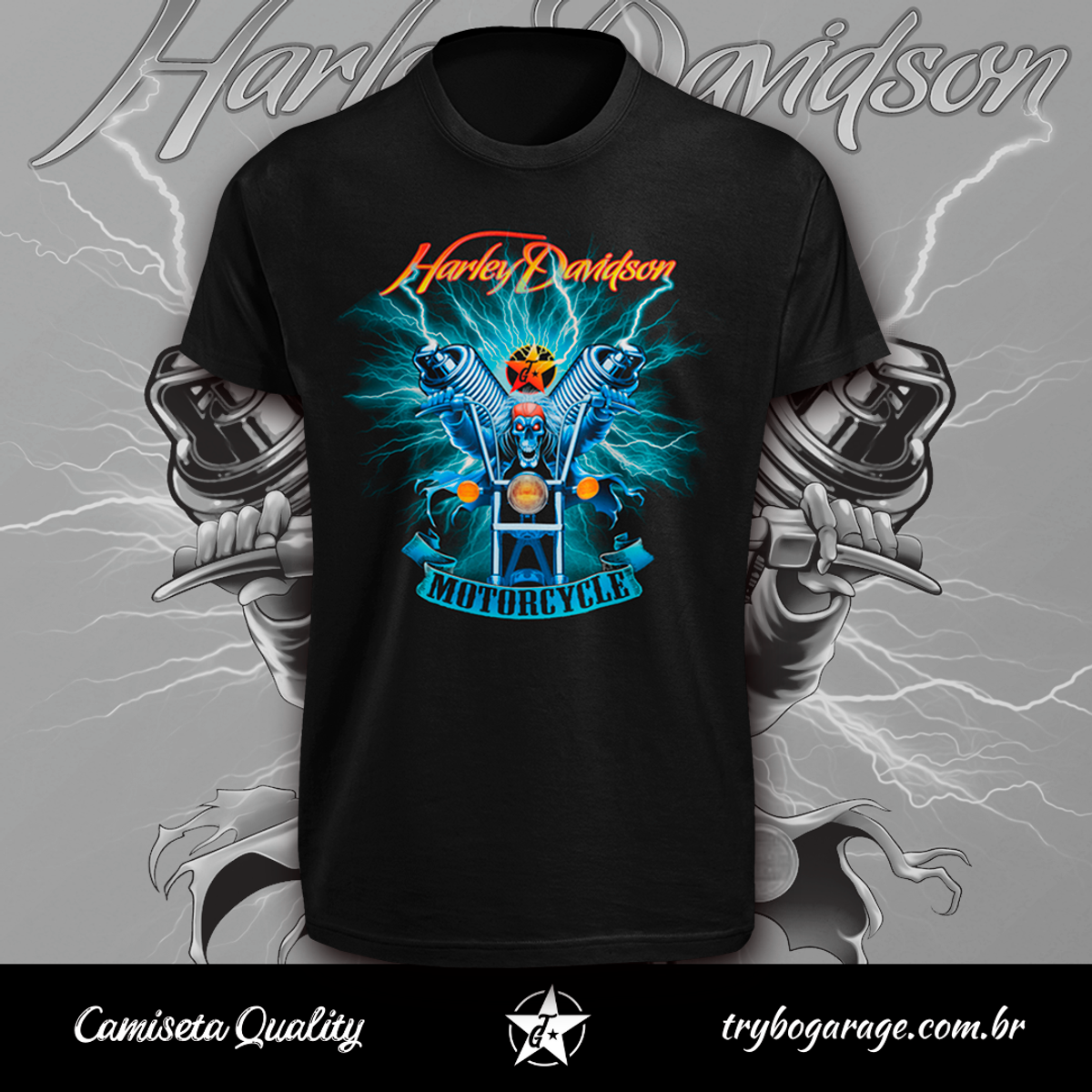 Nome do produto: Harley Davidson (Camiseta)