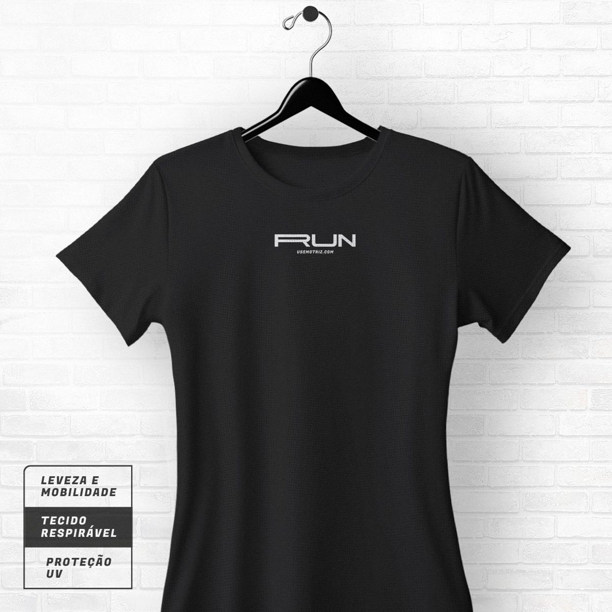 Nome do produto: Camiseta Feminina Run Motriz Dry UV