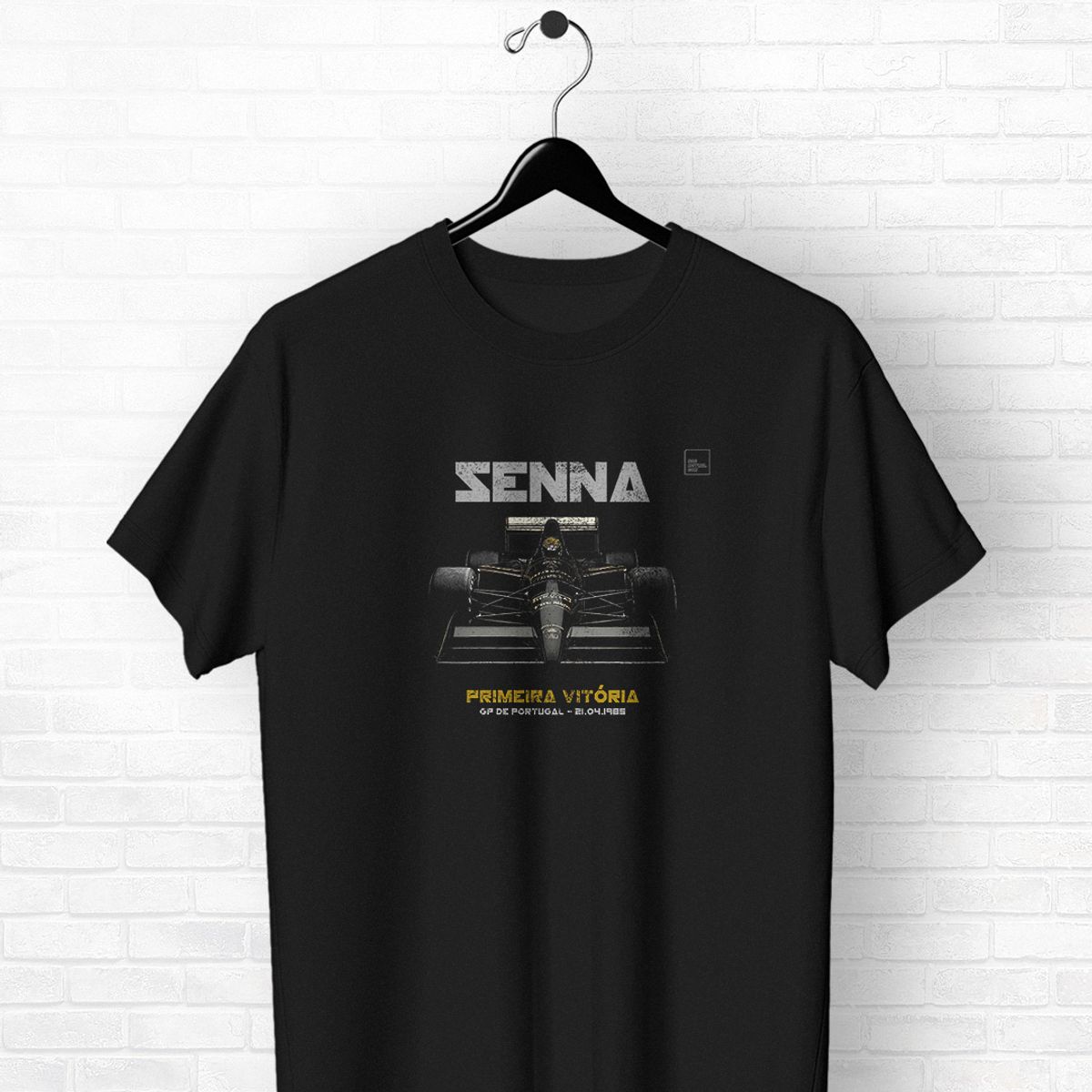 Nome do produto: Camiseta F1 Senna Primeira Vitória