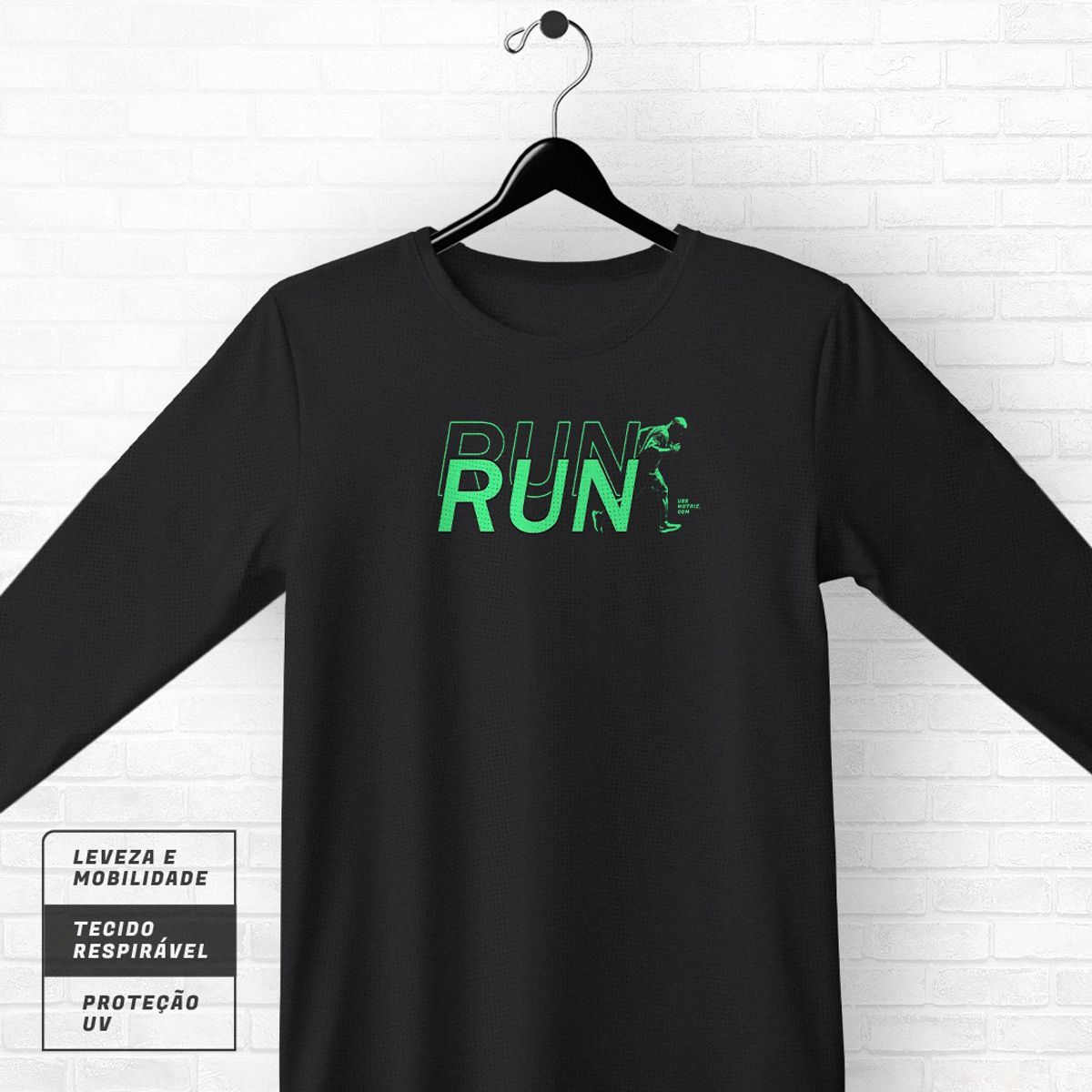 Nome do produto: Camiseta Manga Longa Run Run Dry UV