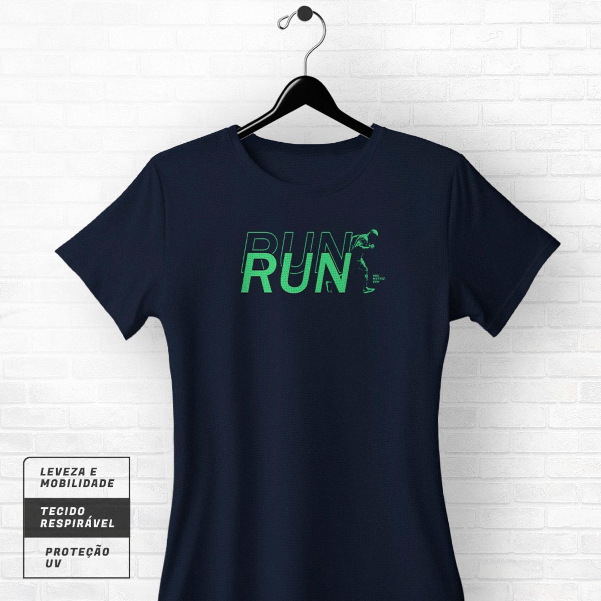 Nome do produto: Camiseta Feminina Run Run Dry UV