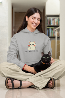 Nome do produtoMoletom Canguru - Cat Vibes Only