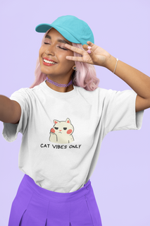 Nome do produtoCamiseta - Cat Vibes Only