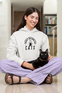 Nome do produtoMoletom Canguru - Easily Distracted by Cats