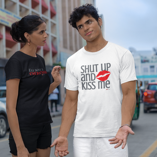 Nome do produtoCamiseta unissex shut up and kiss me