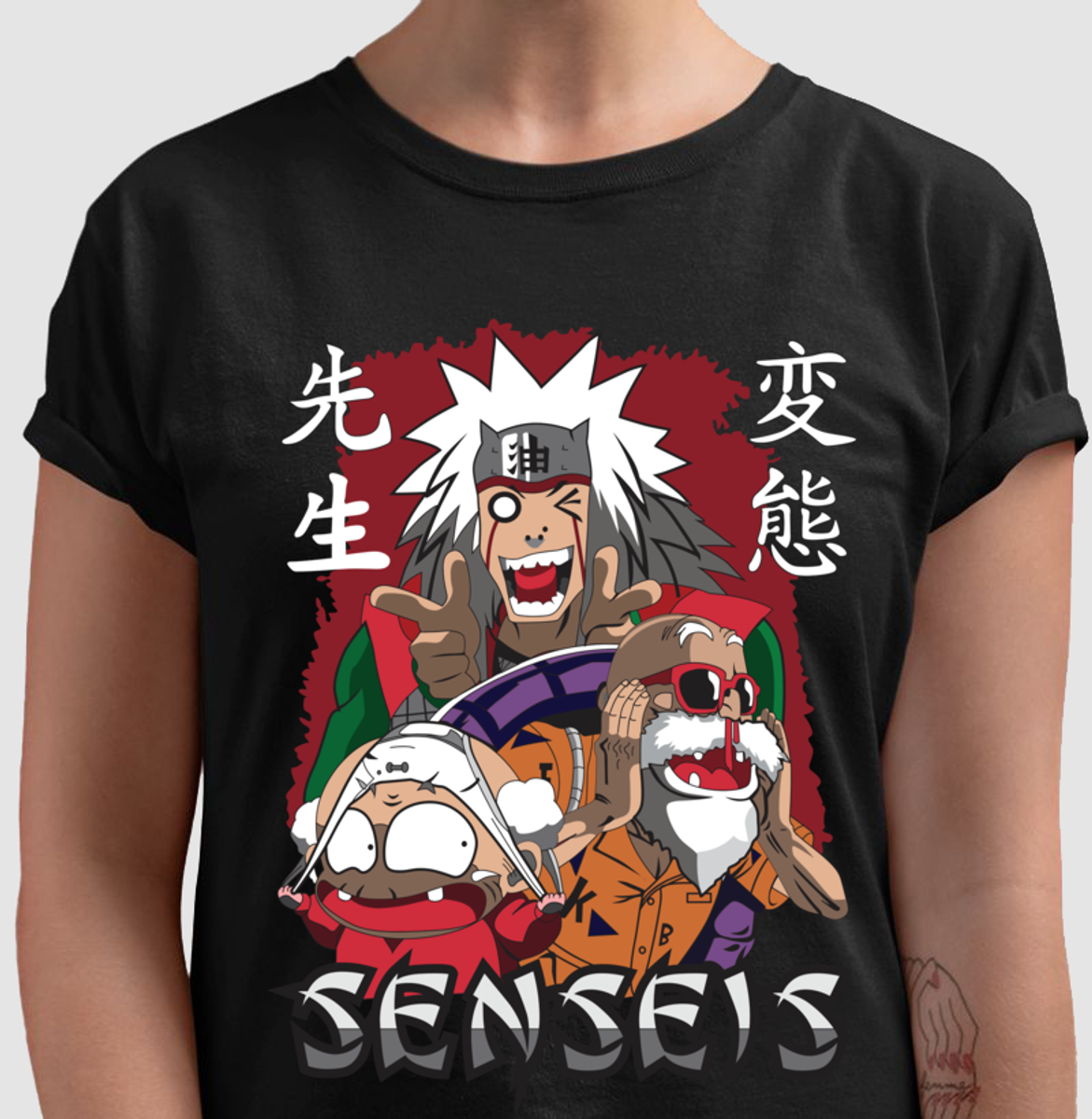 Nome do produto: Camiseta Feminina Ninjas do Riso Preta