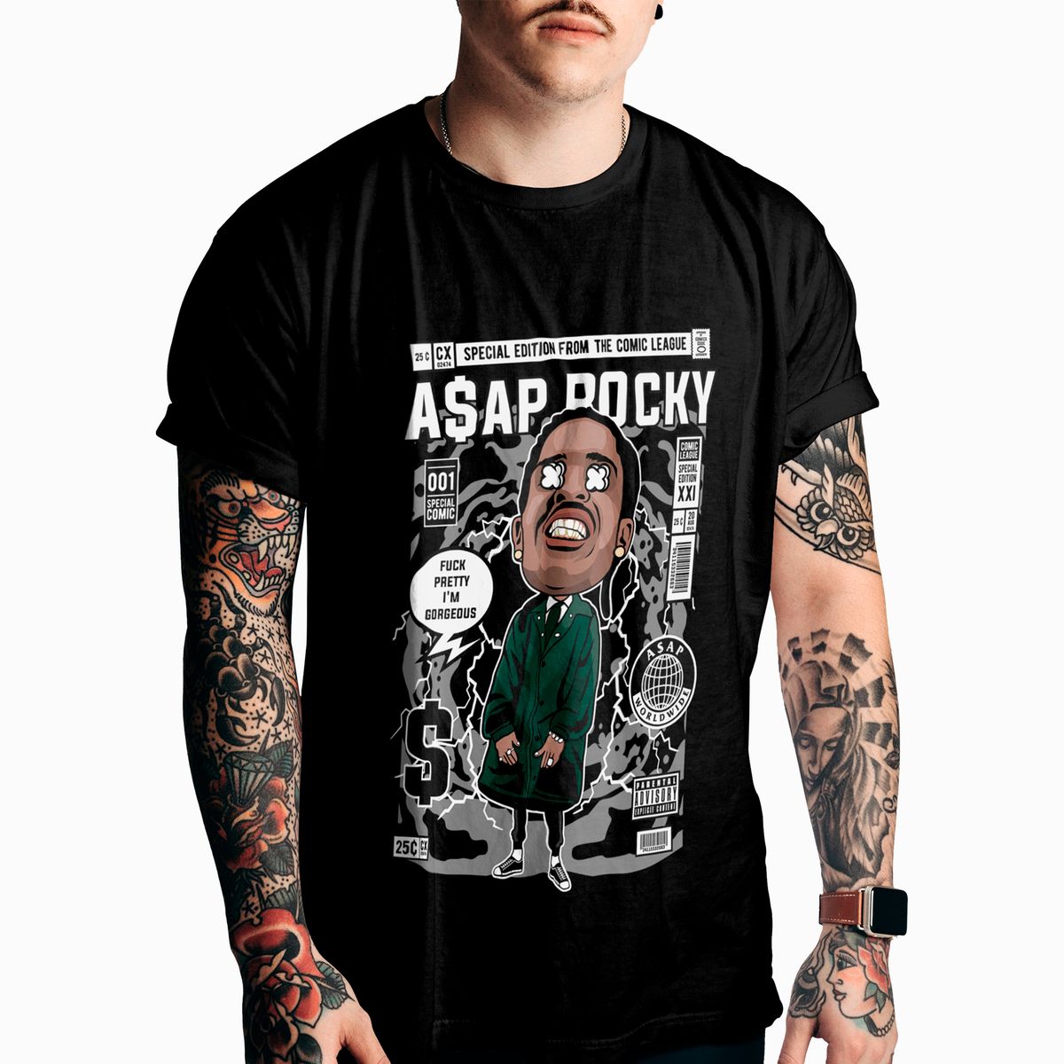 Nome do produto: Camiseta Cultura Pop Asap Rocky