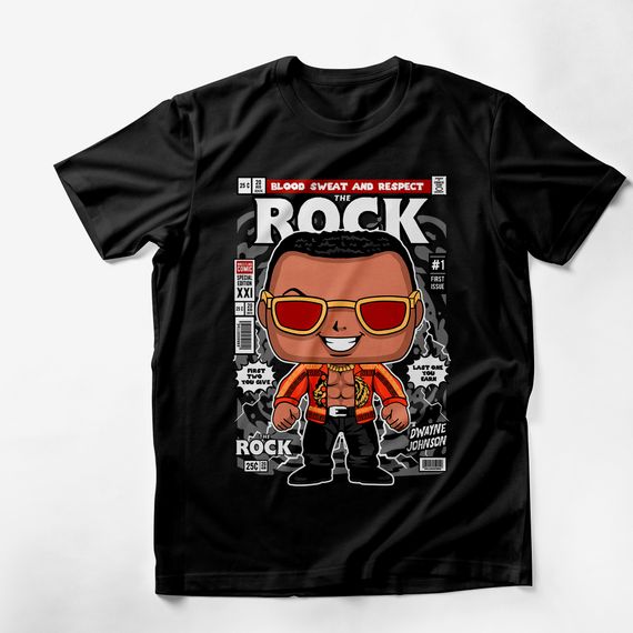 Camiseta The Rock Comics Pop