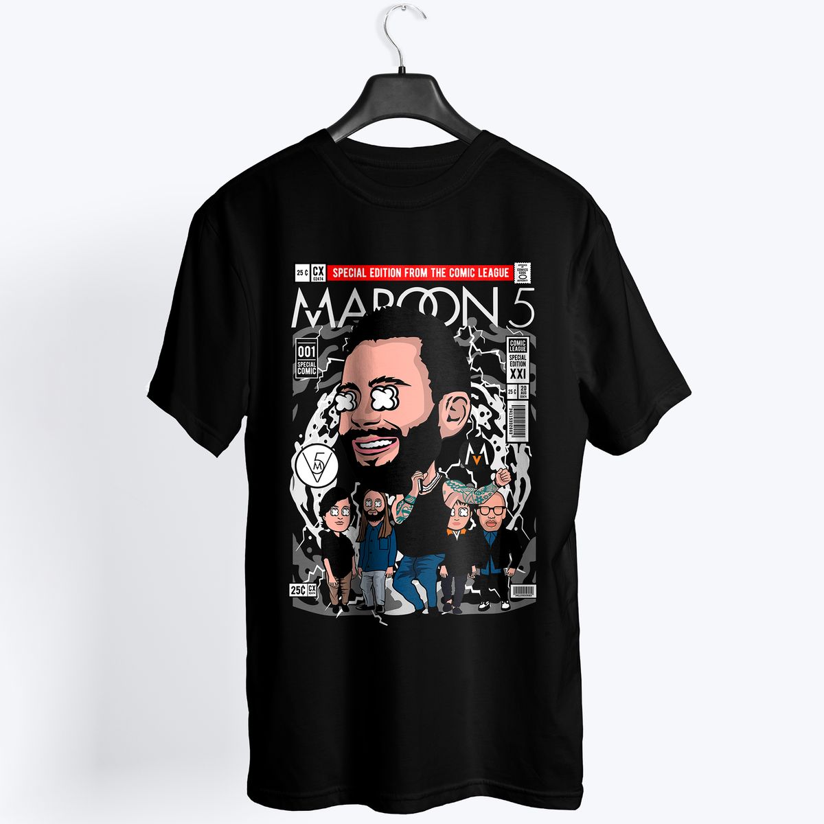 Nome do produto: Camiseta Maroon Five comics 