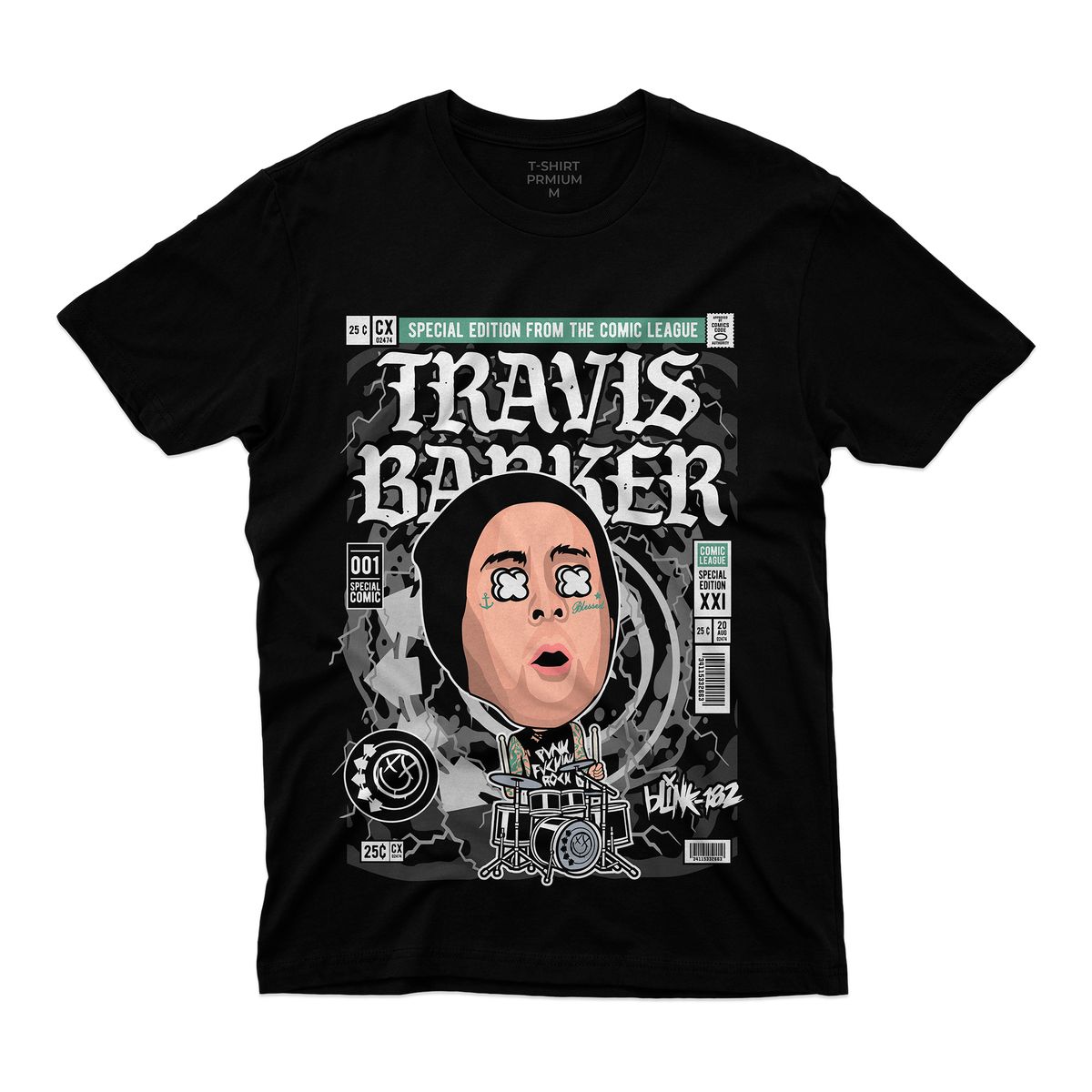 Nome do produto: Camiseta Travis Barker comics