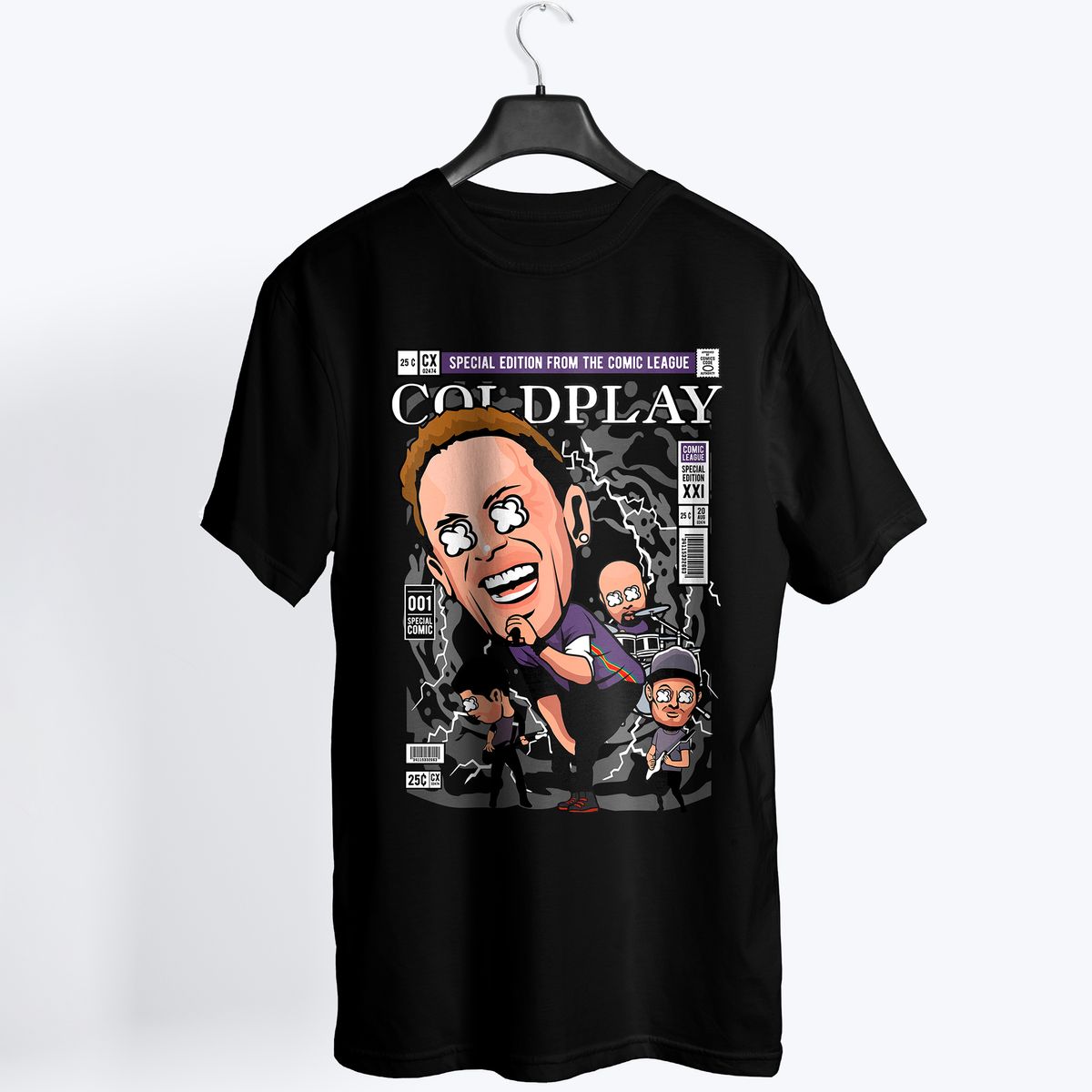Nome do produto: Camiseta Coldplay comics