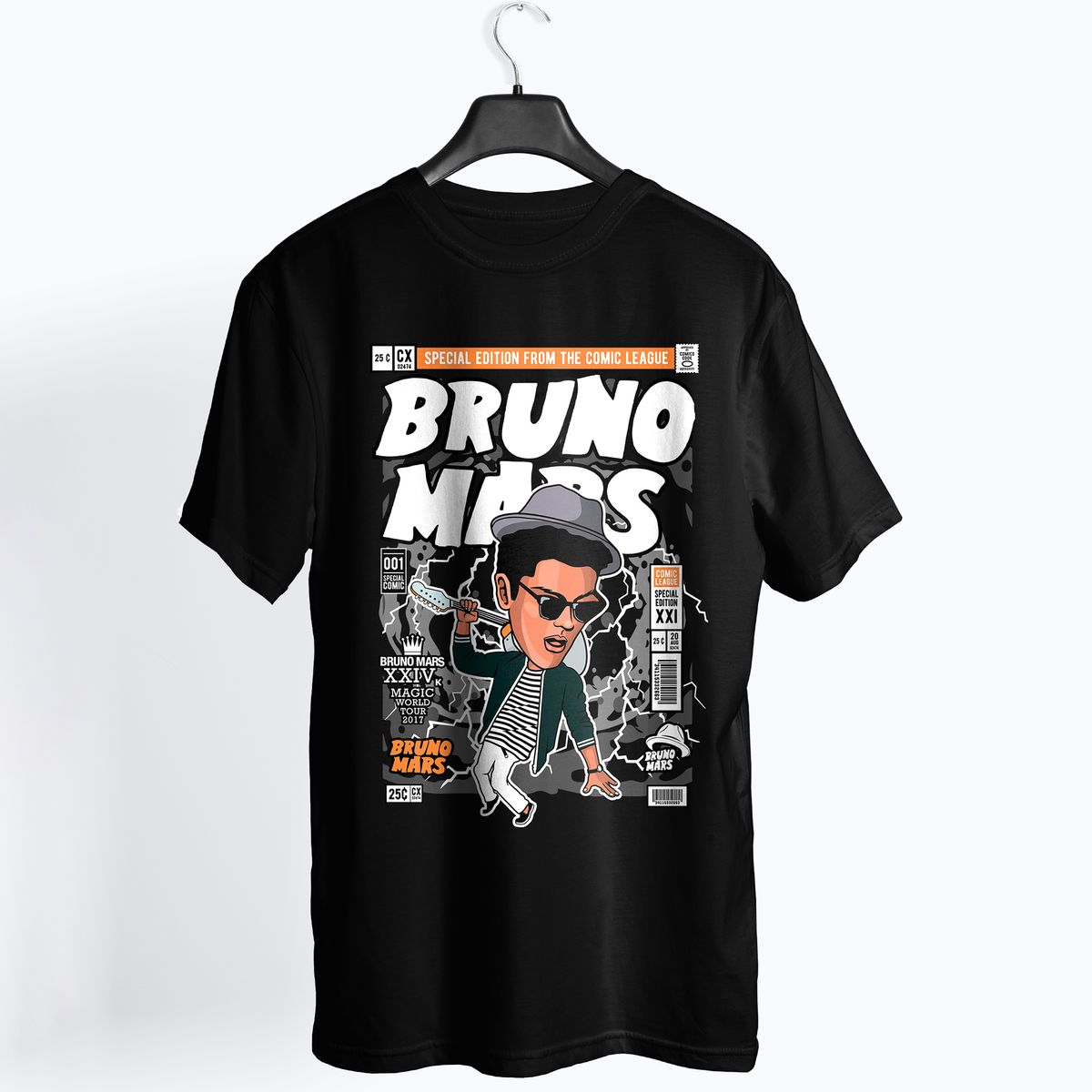 Nome do produto: Camiseta Bruno Mars Comics