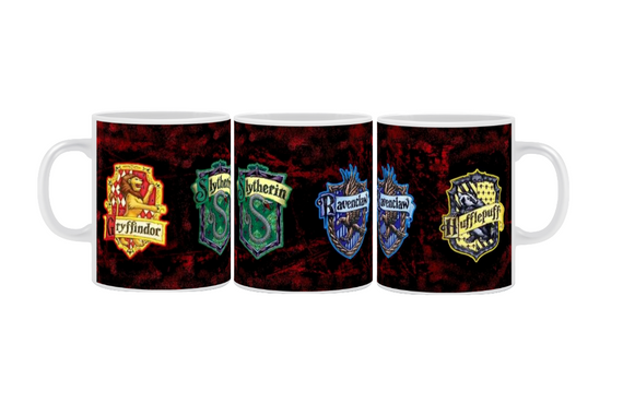 Caneca Casas de Hogwarts HP