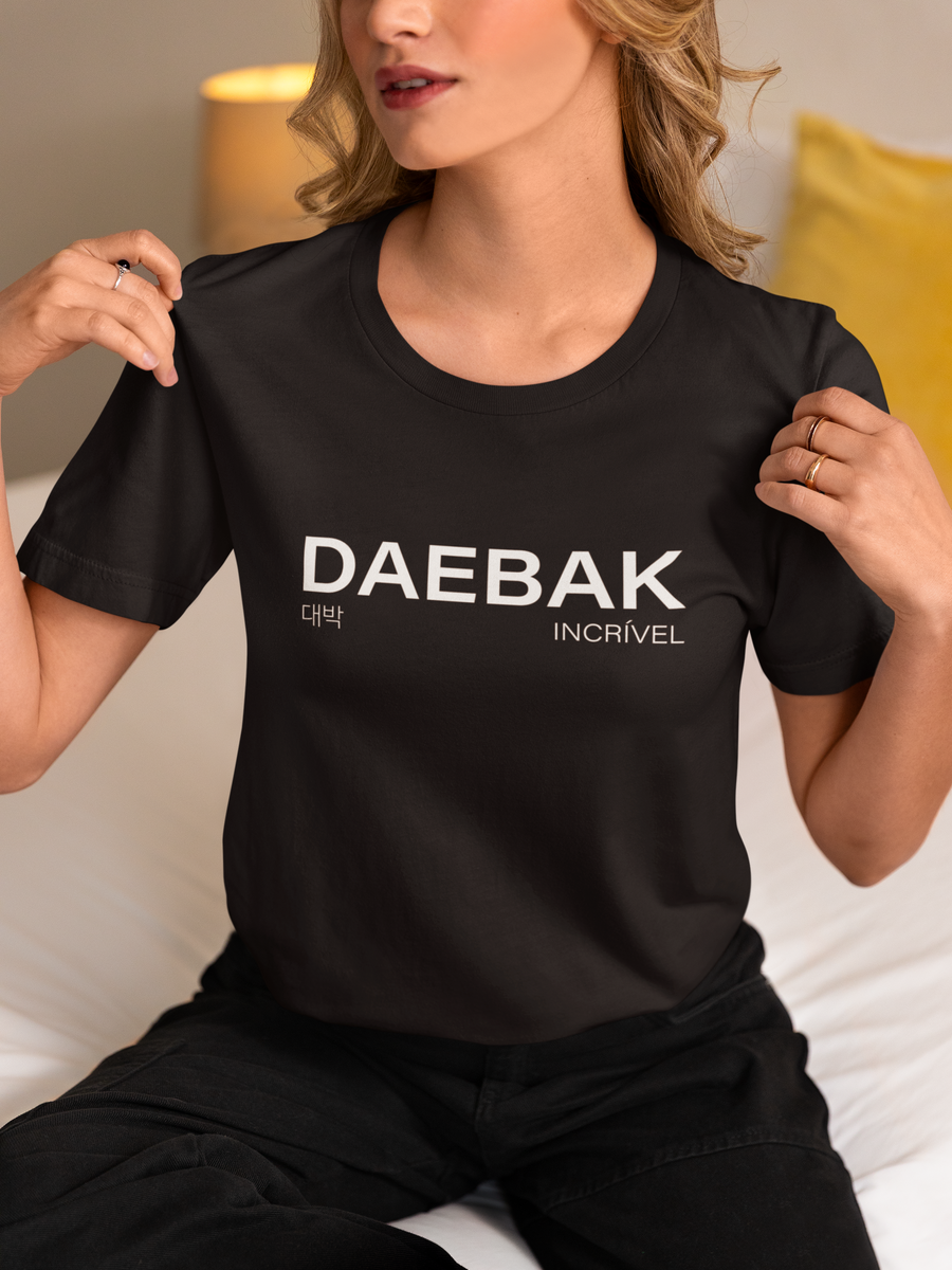 Nome do produto: Camiseta Expressões - Daebak -  Unissex 