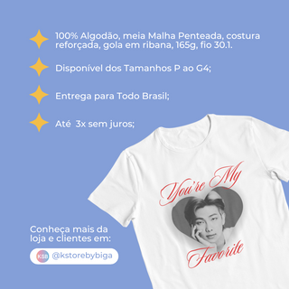 Nome do produtoCamiseta RM - My Favorite