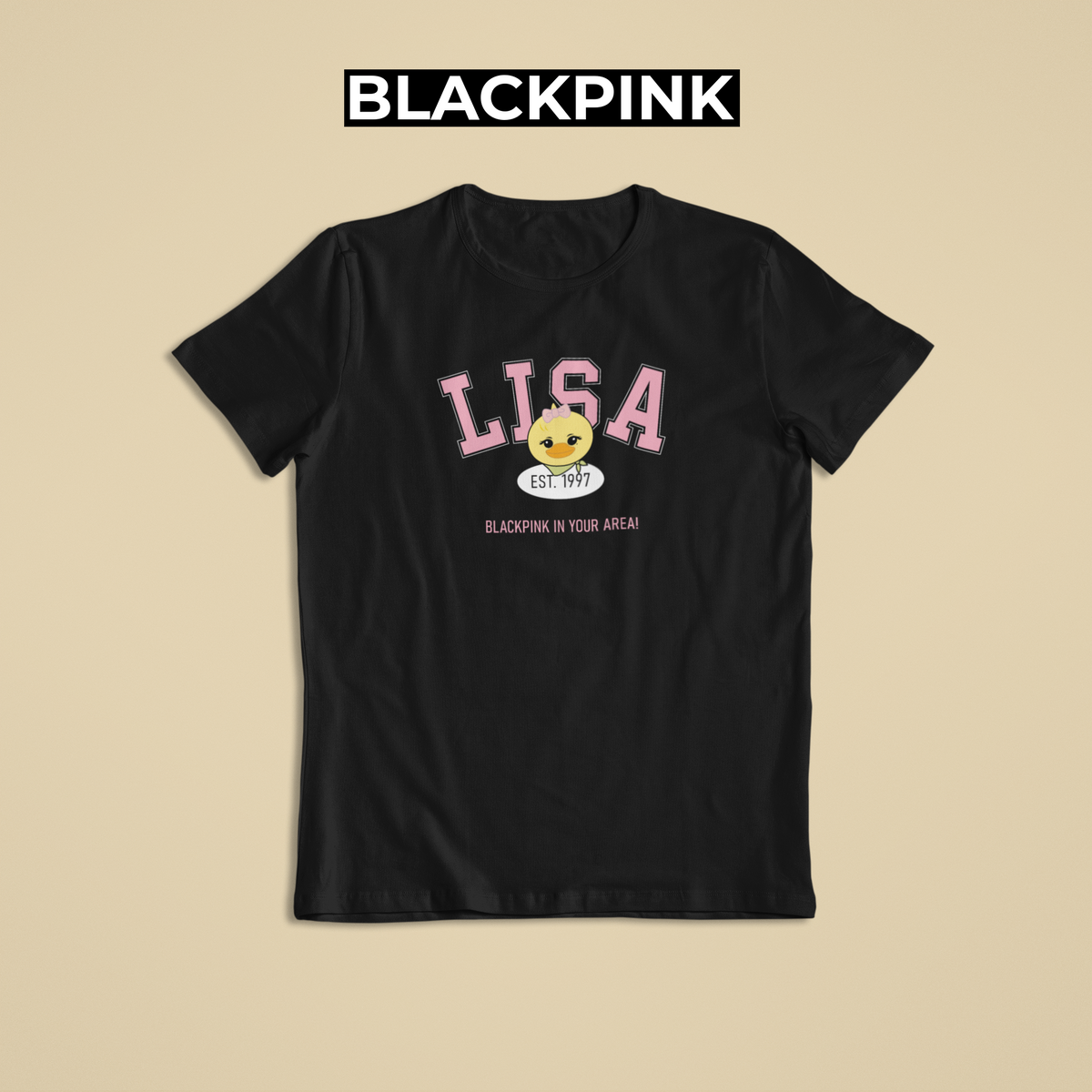 Nome do produto: Camiseta Lisa - BLACKPINK