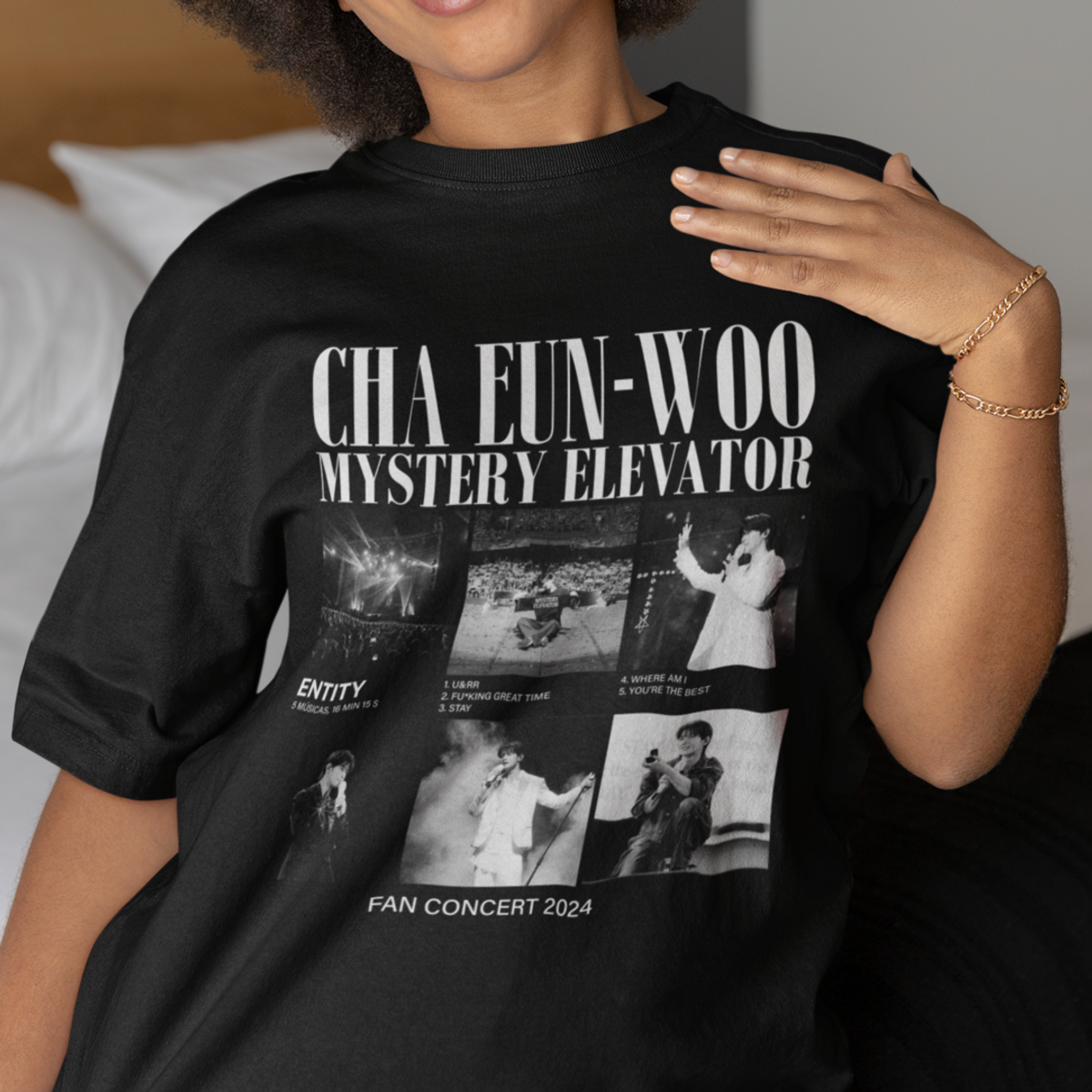 Nome do produto: Camiseta Cha Eunwoo - Mistery Elevator  - Unissex