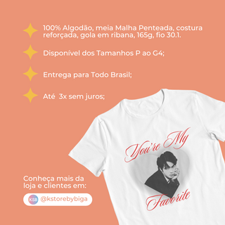 Nome do produtoCamiseta Jin - My Favorite