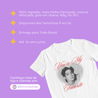 Nome do produtoCamiseta Jungkook - My Favorite