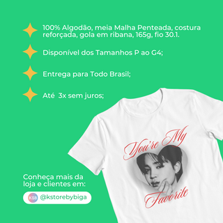 Nome do produtoCamiseta Jimin - My Favorite