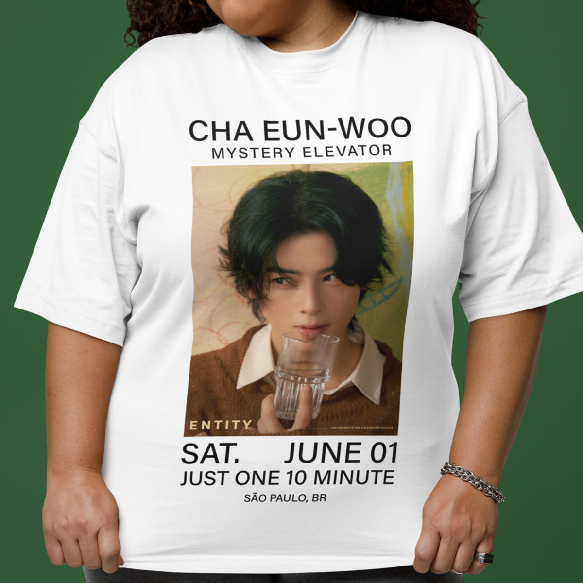 Nome do produto: Camiseta Mystery Elevator - Cha Eunwoo - Plus Size