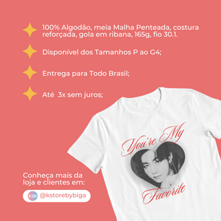 Nome do produtoCamiseta V - My Favorite