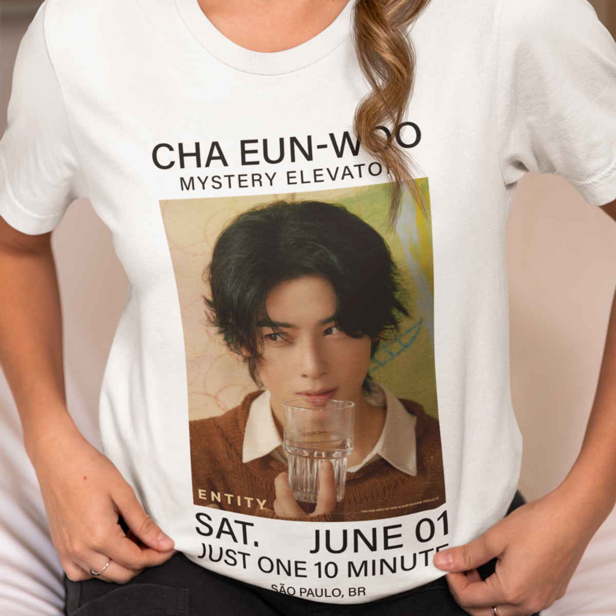 Nome do produto: Camiseta Mystery Elevator - Cha Eunwoo - Unissex