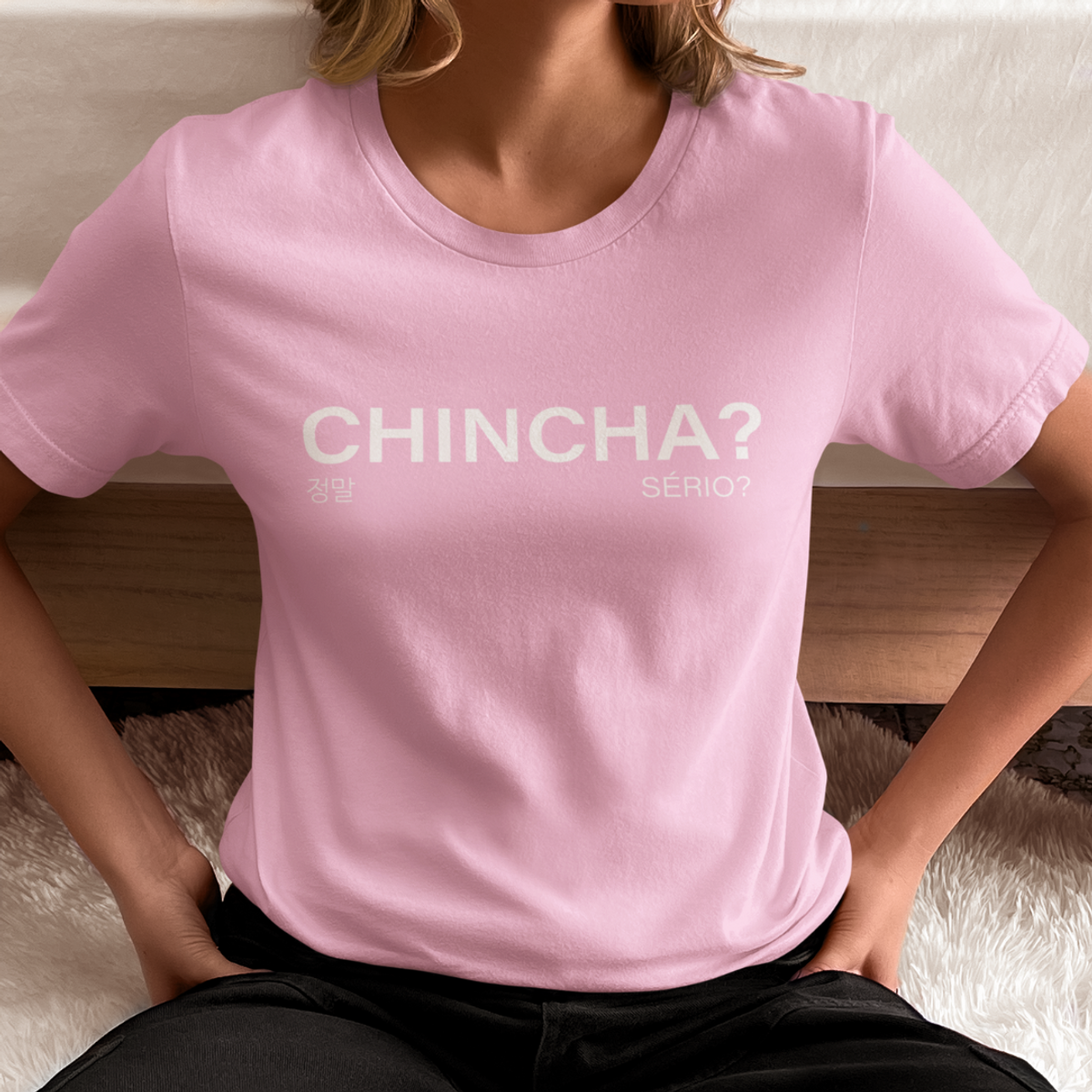 Nome do produto: Camiseta Expressões - Chincha? -  Unissex 
