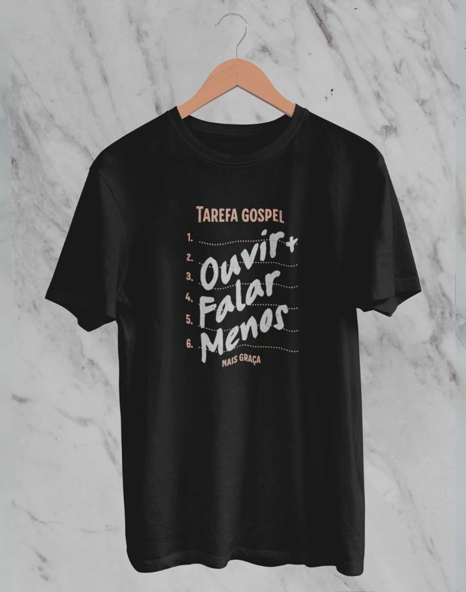 Nome do produto: Camiseta Tarefa Gospel