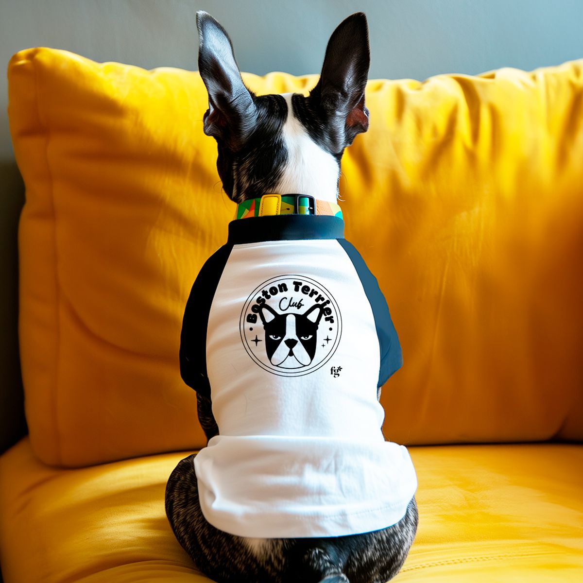 Nome do produto: Dog T-shirt Boston Terrier Club