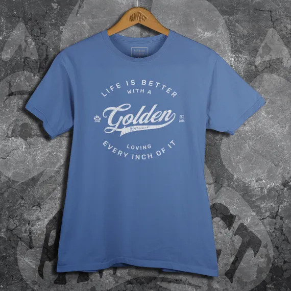 T-Shirt Estonada | Viver é melhor com um Golden