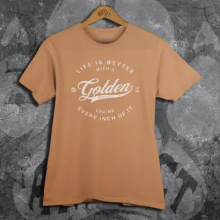Nome do produtoT-Shirt Estonada | A vida é melhor com um Golden