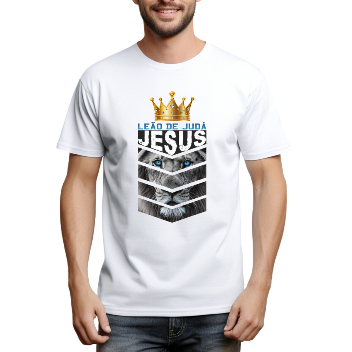 Nome do produto: Camiseta Coroa Leão de Judá