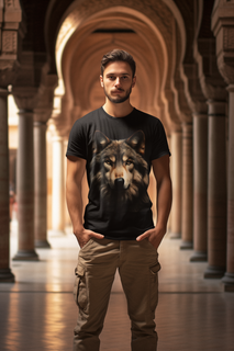 Nome do produtoCamiseta Preta Unissex Lobo Tyr