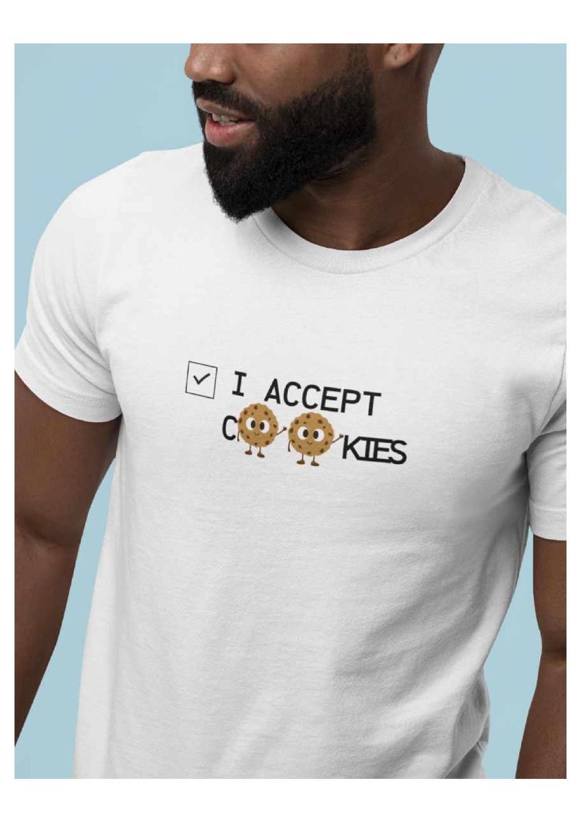 Nome do produto: Camiseta Unissex | I Accept Cookies