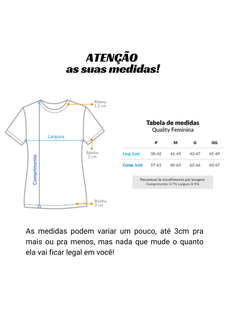 Nome do produtoCamiseta Baby Long Feminina | Livrai-nos