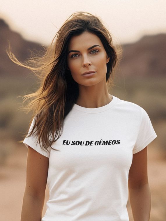 T-Shirt Unissex | Eu sou de gêmeos